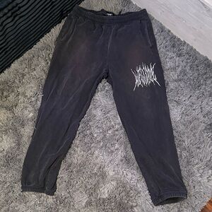 Stylish Black Graphic Joggers